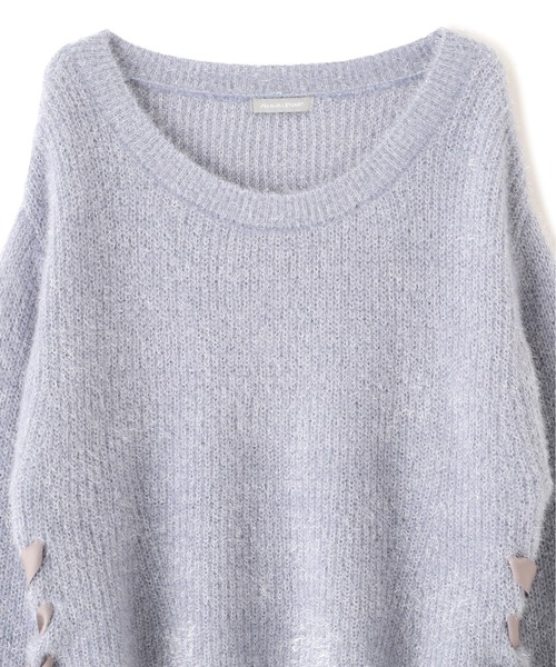 【新品未使用】ジルバイジルスチュアート☆サイドリボンフィルムフェザーニット サイドリボンフィルムフェザーニット | JILL by JILL STUART（ジル