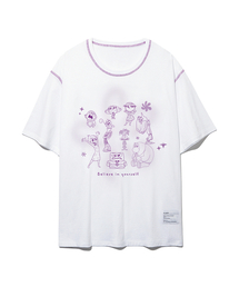 CNVS（ベティ ブープ）の「インサイドアウト2エモーションワールドオーバーサイズ半袖Tシャツ_ホワイト（Tシャツ/カットソー）」