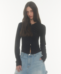 Midnight Move（ミッドナイトムーブ）の「fl hood cardigan (black)（カーディガン/ボレロ）」