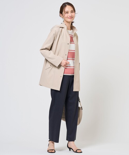 J.PRESS Ladies(J.プレス レディス)の「【春のマストアイテム・2way】ドライツイルストレッチ フーデット アウター(その他アウター・レディース・ベージュ系/ライトグレー系/ネイビー系/ブルー系・S/XS)」の13枚目の写真