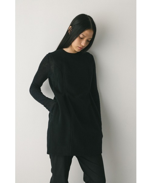 STYLEMIXER(スタイルミキサー)の「ウールミニワンピース(ワンピース・レディース・ブラック/グレー・SMALL/MEDIUM)」の3枚目の写真
