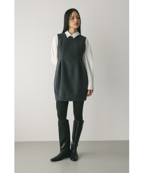 STYLEMIXER(スタイルミキサー)の「ウールミニワンピース(ワンピース・レディース・ブラック/グレー・SMALL/MEDIUM)」の12枚目の写真