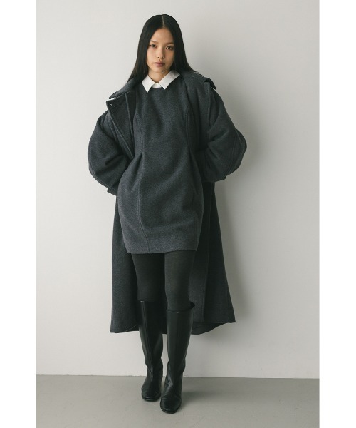STYLEMIXER(スタイルミキサー)の「ウールミニワンピース(ワンピース・レディース・ブラック/グレー・SMALL/MEDIUM)」の13枚目の写真