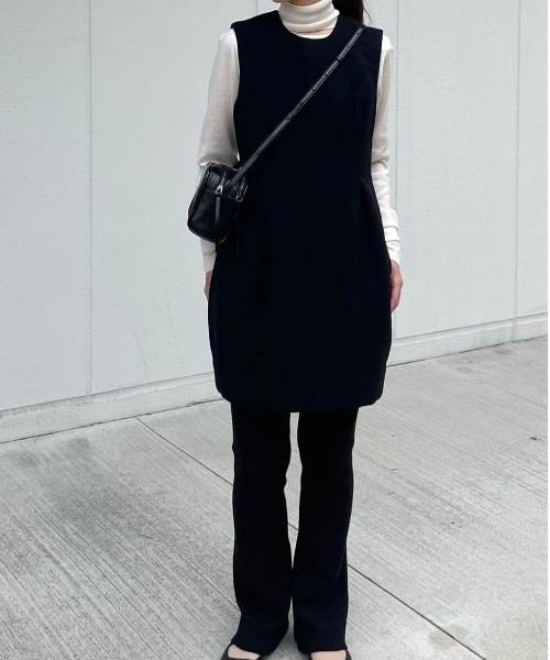 STYLEMIXER(スタイルミキサー)の「ウールミニワンピース(ワンピース・レディース・ブラック/グレー・SMALL/MEDIUM)」の22枚目の写真