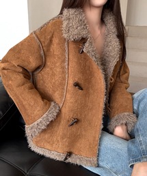 SHEENA（シーナ）の「トグルボタンフェイクムートンジャケット（ムートンコート・レディース）」