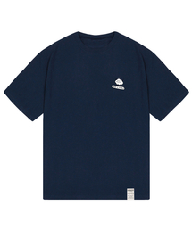 [ユニセックス]グルームボードスマイル半袖Tシャツ_ネイビー