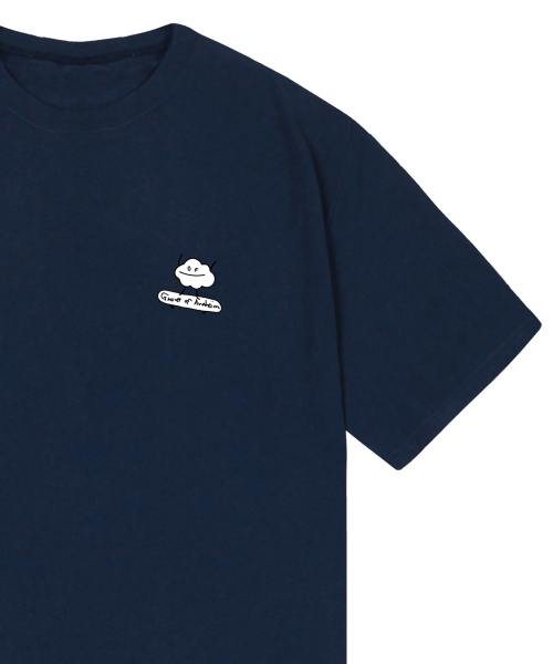GRAVER（グレーバー）の「[ユニセックス]グルームボードスマイル半袖Tシャツ_ネイビー（Tシャツ/カットソー・レディース・ネイビー・LARGE/SMALL/MEDIUM）」の2枚目の写真