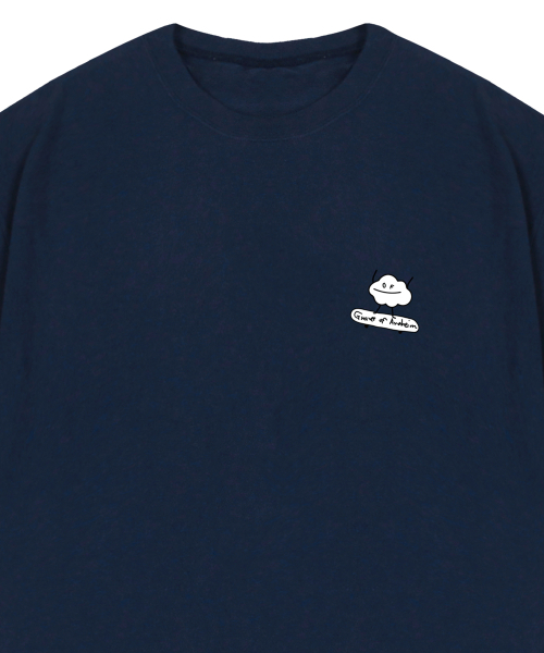 GRAVER（グレーバー）の「[ユニセックス]グルームボードスマイル半袖Tシャツ_ネイビー（Tシャツ/カットソー・レディース・ネイビー・LARGE/SMALL/MEDIUM）」の3枚目の写真