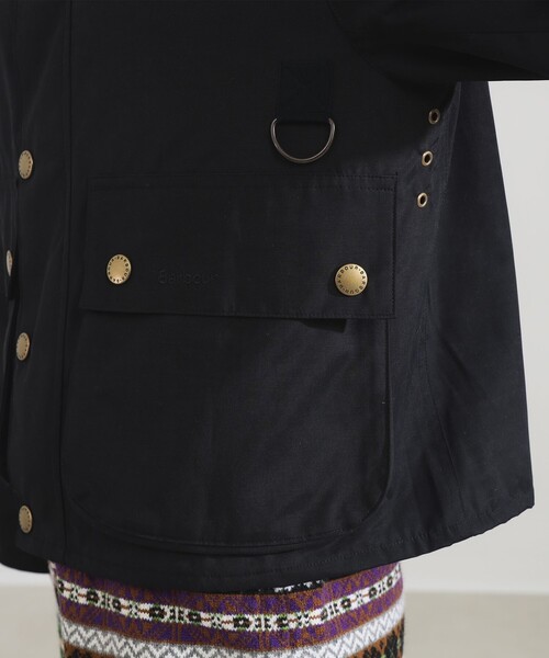 Barbour（バブアー）の「【別注】Barbour / SPEY ジャケット（ブルゾン・レディース・オリーブ/ブラック・38/36）」の3枚目の写真