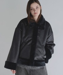 SOCCE（ソーシー）の「ルーズシルエットフェイクムートンジャケット（ムートンコート）」