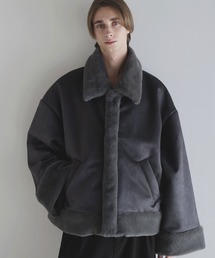 SOCCE（ソーシー）の「ルーズシルエットフェイクムートンジャケット（ムートンコート）」