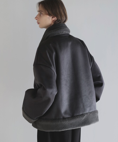 SOCCE（ソーシー）の「ルーズシルエットフェイクムートンジャケット