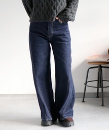 cepo | ラインキリカエバギーデニムパンツ(デニムパンツ)