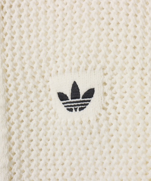 adidas（アディダス）の「adidas KNITTED CROCHET FIREBIRD TRACK TOP / アディダス ニット クロシェ ファイヤーバード トラックトップ（ニット/セーター・レディース・ホワイト・S/M/L）」の7枚目の写真