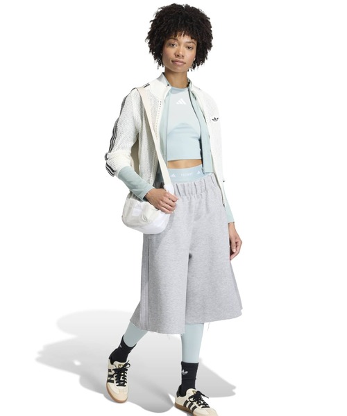 adidas（アディダス）の「adidas KNITTED CROCHET FIREBIRD TRACK TOP / アディダス ニット クロシェ ファイヤーバード トラックトップ（ニット/セーター・レディース・ホワイト・S/M/L）」の2枚目の写真