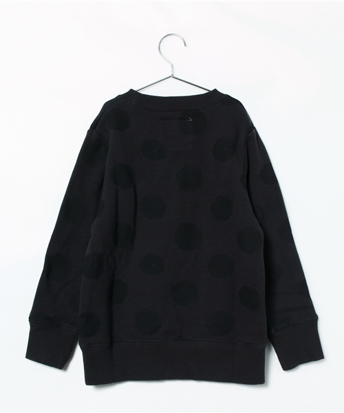CIAOPANIC TYPY（チャオパニックティピー）の「ドット裏起毛スウェットプルオーバー（スウェット・キッズ・ブラック/グレー/ダークグレー/ネイビー・105/135/125/115/95）」の5枚目の写真