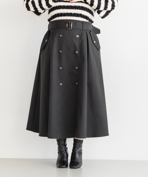 CLETTE(クレット)の「CLETTEオリジナルトレンチデザインスカート(スカート・レディース・ブラック/ブラウン/ベージュ・LL/3L/4L)」の20枚目の写真