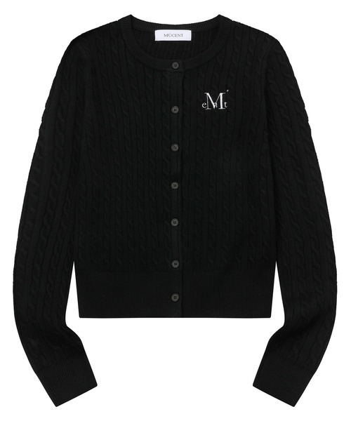 MUCENT（ムセント）の「MUCENT／ADIAN ニットカーディガン（カーディガン/ボレロ・レディース・ブラック/チャコール/ネイビー/グレー・FREE）」の13枚目の写真