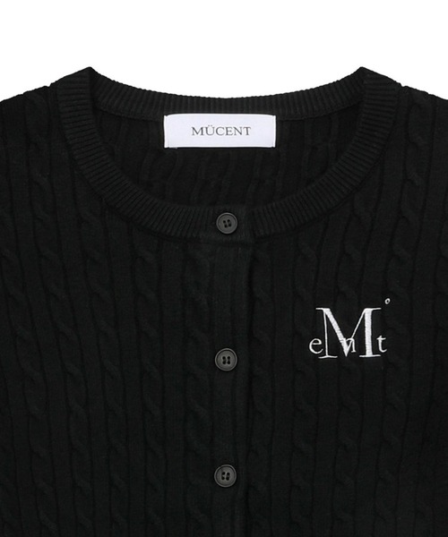 MUCENT（ムセント）の「MUCENT／ADIAN ニットカーディガン（カーディガン/ボレロ・レディース・ブラック/チャコール/ネイビー/グレー・FREE）」の15枚目の写真