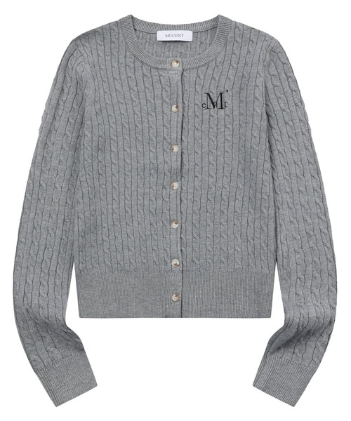 MUCENT（ムセント）の「MUCENT／ADIAN ニットカーディガン（カーディガン/ボレロ・レディース・ブラック/チャコール/ネイビー/グレー・FREE）」の17枚目の写真