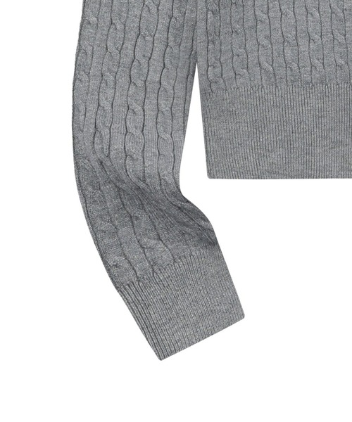 MUCENT（ムセント）の「MUCENT／ADIAN ニットカーディガン（カーディガン/ボレロ・レディース・ブラック/チャコール/ネイビー/グレー・FREE）」の20枚目の写真