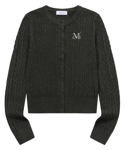 MUCENT（ムセント）の「MUCENT／ADIAN ニットカーディガン（カーディガン/ボレロ・レディース・ブラック/チャコール/ネイビー/グレー・FREE）」の21枚目の写真