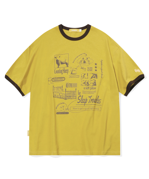 MAINBOOTH(メインブース)の「Sleep Guide T-shirt(YELLOW)(Tシャツ/カットソー・レディース・その他・1/2/3)」の1枚目の写真