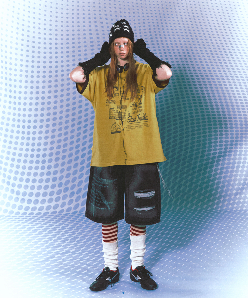 MAINBOOTH(メインブース)の「Sleep Guide T-shirt(YELLOW)(Tシャツ/カットソー・レディース・その他・1/2/3)」の3枚目の写真