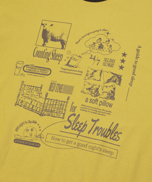 MAINBOOTH(メインブース)の「Sleep Guide T-shirt(YELLOW)(Tシャツ/カットソー・レディース・その他・1/2/3)」の7枚目の写真