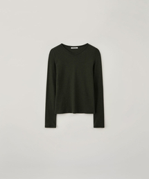 ローブイネックT_MOSS GREEN