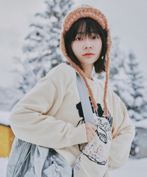 [NITTED X QWER DEMO] Let's Love Donut Round Knit IVORY