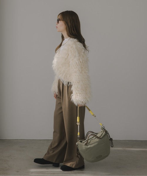 210nouve(トゥージュヌーブ)の「カラーコード ナイロン 2WAY バッグ(ショルダーバッグ・レディース・ネイビー/ベージュ/カーキ・FREE)」の20枚目の写真