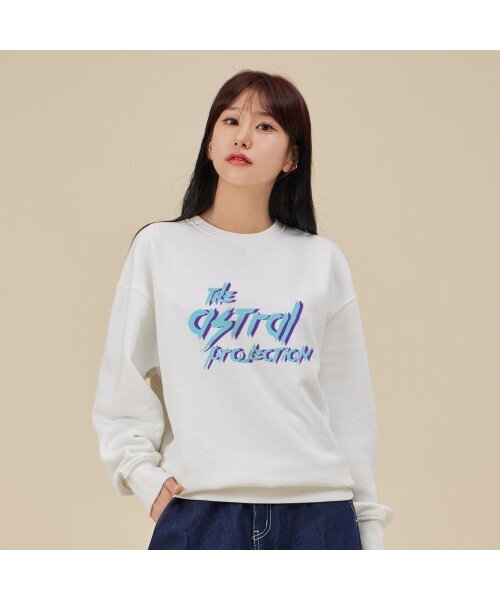 ASTRAL PROJECTION（アストラルプロジェクション）の「パンクレタリングルーズフィットスウェットシャツ_ホワイト（スウェット・メンズ・その他・MEDIUM/LARGE/X-LARGE/XX-LARGE）」の3枚目の写真