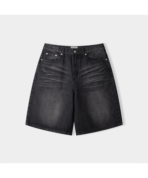 ANOLORCODE(アノローコード)の「ブリーズカーゴハーフデニムパンツ(2color)(その他パンツ・レディース・ブラック/ライトブルー・MEDIUM/SMALL/LARGE)」の2枚目の写真