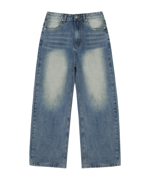 RANDOMOFF（ランダムオフ）の「BTB : SERENO WASHING JEANS [DUSTY BLUE]（デニムパンツ・レディース・グレイッシュブルー・X-SMALL/SMALL/MEDIUM/LARGE/X-LARGE）」の4枚目の写真