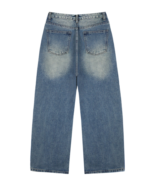 RANDOMOFF（ランダムオフ）の「BTB : SERENO WASHING JEANS [DUSTY BLUE]（デニムパンツ・レディース・グレイッシュブルー・X-SMALL/SMALL/MEDIUM/LARGE/X-LARGE）」の5枚目の写真