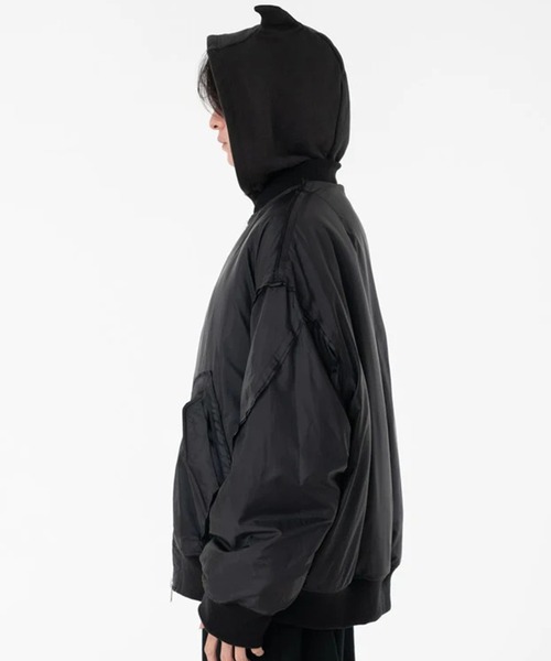 DISCOVERED(ディスカバード)の「【DISCOVERED/ディスカバード】DEVILS EAR HOODIE DOWN MA-1(MA-1・メンズ・カーキ/ブラック・3)」の6枚目の写真