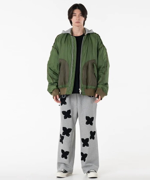 DISCOVERED(ディスカバード)の「【DISCOVERED/ディスカバード】DEVILS EAR HOODIE DOWN MA-1(MA-1・メンズ・カーキ/ブラック・3)」の9枚目の写真