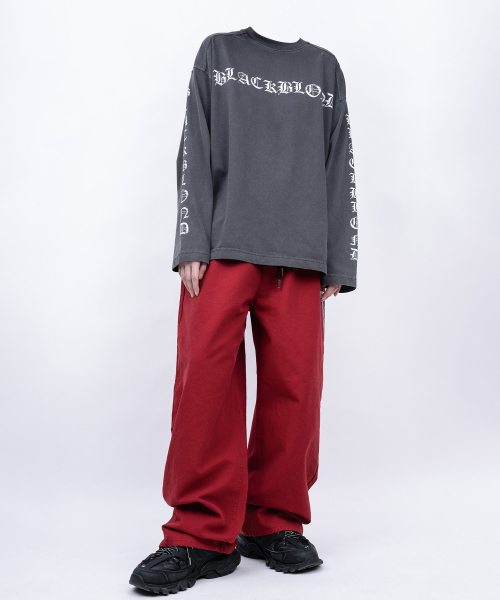 BLACK BLOND(ブラック ブロンド)の「ビビディ クラッシュド ペイスト ピグメント 長袖Tシャツ (チャコール)(Tシャツ/カットソー・レディース・その他・MEDIUM/LARGE/X-LARGE)」の5枚目の写真