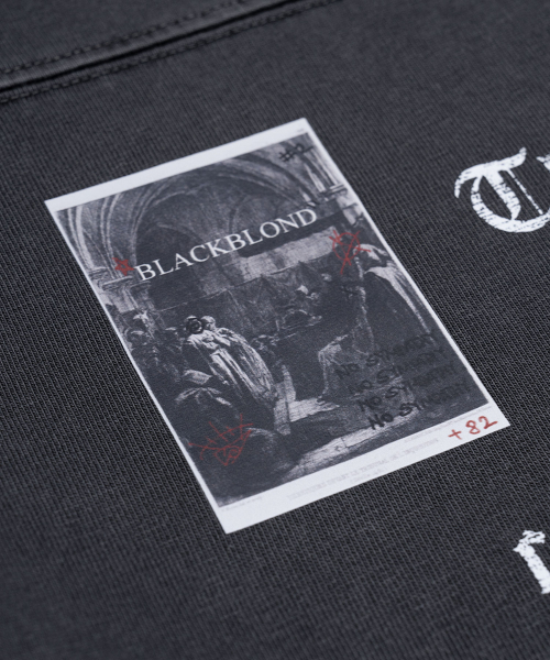 BLACK BLOND(ブラック ブロンド)の「ビビディ クラッシュド ペイスト ピグメント 長袖Tシャツ (チャコール)(Tシャツ/カットソー・レディース・その他・MEDIUM/LARGE/X-LARGE)」の9枚目の写真
