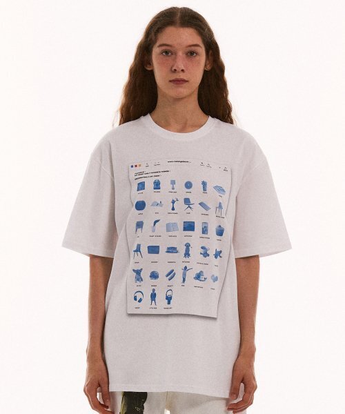 MATCHGLOBE(マッチグローブ)の「フェイバリットフォルダーオーバーサイズTシャツ(ホワイト)(Tシャツ/カットソー・レディース・その他・FREE)」の2枚目の写真