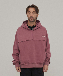 WMC（ダブリューエムシー）の「ハーフジップフードパーカー_モスピンク（パーカー）」