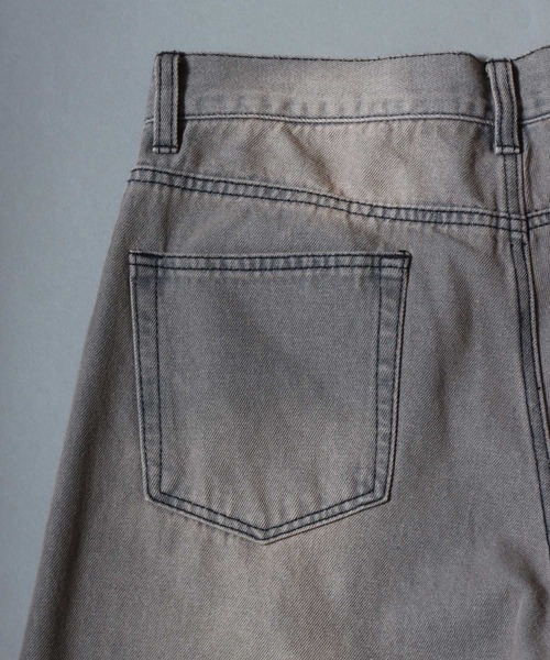 ANPAS(アンパス)の「Wide Curved Pants/ワイドデニムカーブパンツ バレルレッグパンツ ジーンズ デニムパンツ ボトムス メンズ レディース ユニセックス(デニムパンツ・メンズ・グレー/ブルー/ブラック/ブラウン・S/M/L/LL)」の18枚目の写真