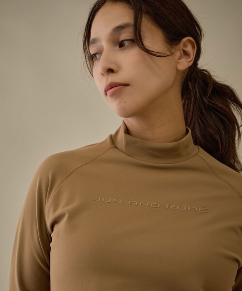 JUN&ROPE'（ジュンアンドロペ）の「【NOIR】ウォームキーパーハイネック長袖トップス/保温（Tシャツ/カットソー・レディース・ベージュ系その他/ホワイト/ブラック/チャコールグレー・M/L/S）」の21枚目の写真