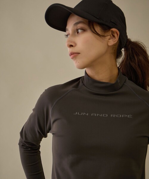 JUN&ROPE'（ジュンアンドロペ）の「【NOIR】ウォームキーパーハイネック長袖トップス/保温（Tシャツ/カットソー・レディース・ベージュ系その他/ホワイト/ブラック/チャコールグレー・M/L/S）」の14枚目の写真