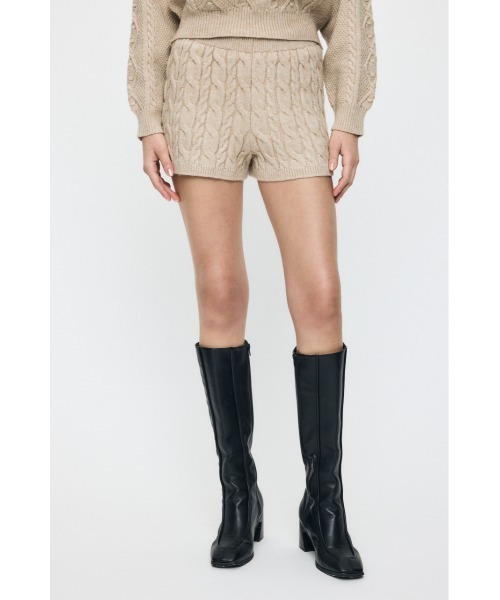 MOUSSY（マウジー）の「CABLE KNIT ショーツ（その他パンツ）」 - WEAR