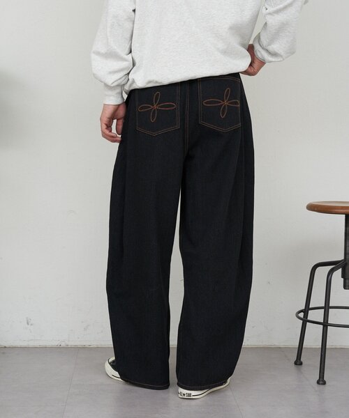 CIAOPANIC（チャオパニック）の「サイドタックコットンツイードパンツ（その他パンツ・メンズ・ブラック/ホワイト/インディゴブルー・MEDIUM/LARGE）」の13枚目の写真