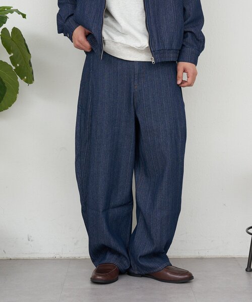 CIAOPANIC（チャオパニック）の「サイドタックコットンツイードパンツ（その他パンツ・メンズ・ブラック/ホワイト/インディゴブルー・MEDIUM/LARGE）」の17枚目の写真