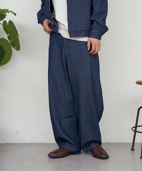 CIAOPANIC（チャオパニック）の「サイドタックコットンツイードパンツ（その他パンツ・メンズ・ブラック/ホワイト/インディゴブルー・MEDIUM/LARGE）」の18枚目の写真