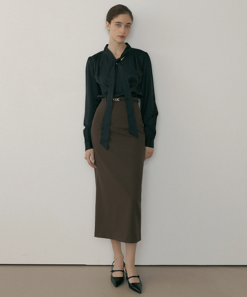 REORG(リオルグ)の「MOR SCARF BLOUSE BLACK(シャツ/ブラウス・レディース・その他・FREE)」の3枚目の写真